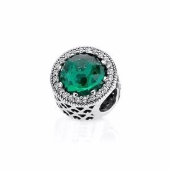Pandora Sparkling Sea Green Charm - Picture 3 of 4
